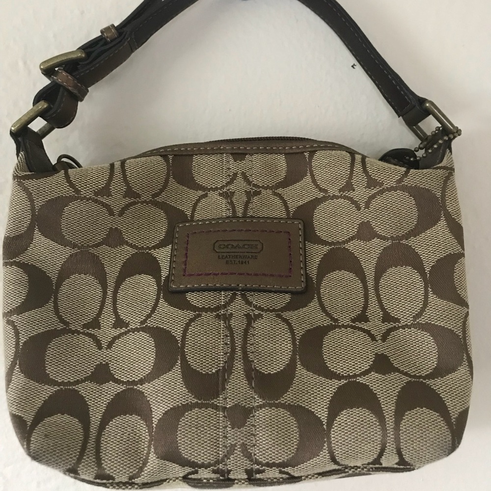 Signature c small purse/clutch